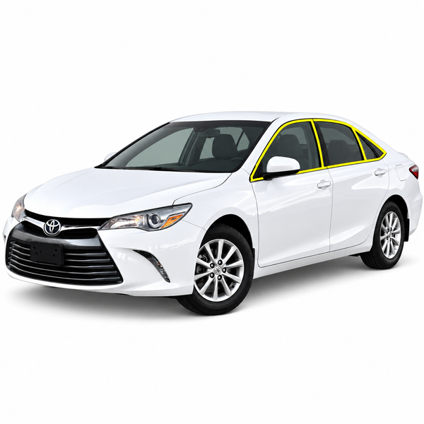 Toyota Camry 2015-2017 Blackout Chrome Delete Kit - Precut Gloss Black Vinyl Overlays