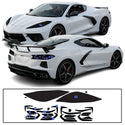 Chevrolet Corvette C8 2020–2026 Dark Smoke Headlight & Taillight Tint Kit – Precut Vinyl Lens Overlays