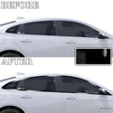 Vinyl Chrome Delete Side Window Front Bumper Wheel Rim Trim Blackout Decal Stickers Overlay Film Fits Chevy Malibu 2019-2023