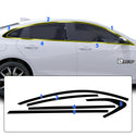 Vinyl Chrome Delete Side Window Front Bumper Wheel Rim Trim Blackout Decal Stickers Overlay Film Fits Chevy Malibu 2019-2023