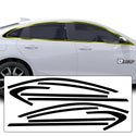 Vinyl Chrome Delete Side Window Front Bumper Wheel Rim Trim Blackout Decal Stickers Overlay Film Fits Chevy Malibu 2019-2023