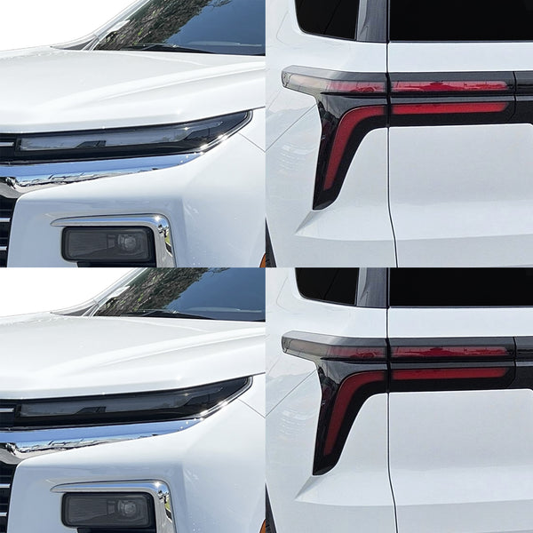 Fits Chevrolet Traverse 2024-2026 Full Headlight Taillight Precut Smoked PPF Tint Kit Film Overlay