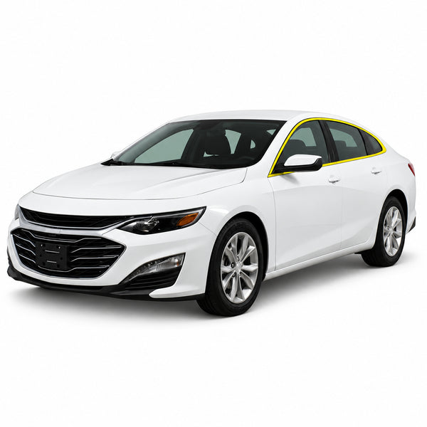 Chevy Malibu 2019-2025 Blackout Chrome Delete Kit - Precut Gloss Black Vinyl Overlays