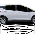 Vinyl Chrome Delete Wheel Window Sides Front Trim Blackout Decal Stickers Overlay Film Fits Chevy Bolt 2022 2023