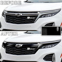 Vinyl Chrome Delete Sides Front Rear Bumper Trim Blackout Decal Stickers Overlay Film Fits Chevy Equinox 2022 2023