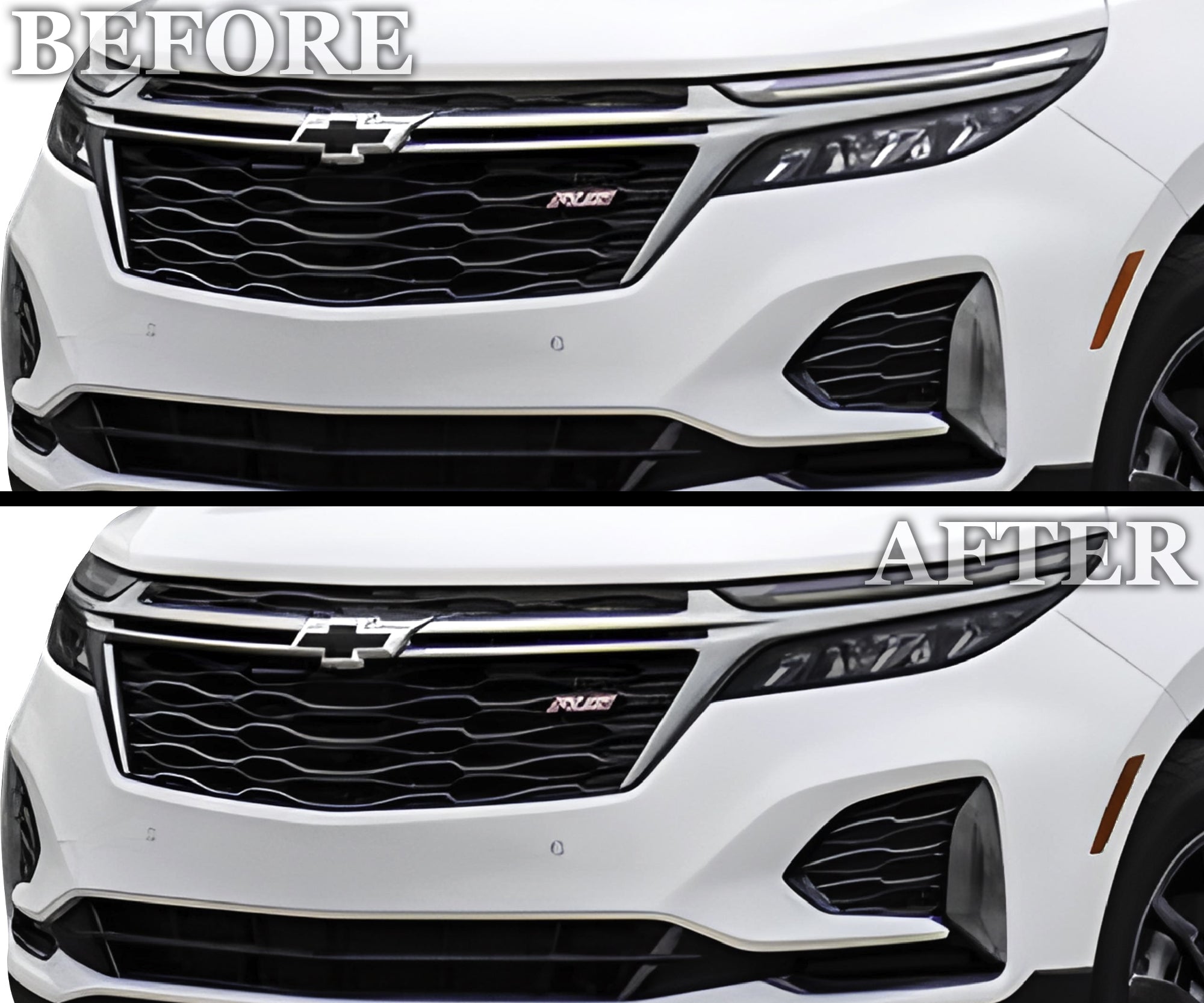 Full Headlight Taillight Precut Smoked PPF Tint Kit Film Overlay Fits Chevrolet Equinox 2022 - 2024 - Bogar Tech Designs