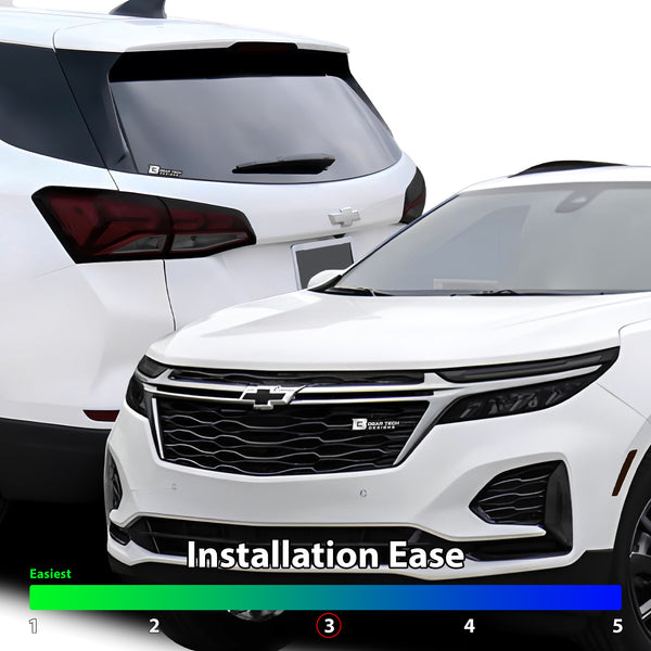 Full Headlight Taillight Precut Smoked PPF Tint Kit Film Overlay Fits Chevrolet Equinox 2022 2023