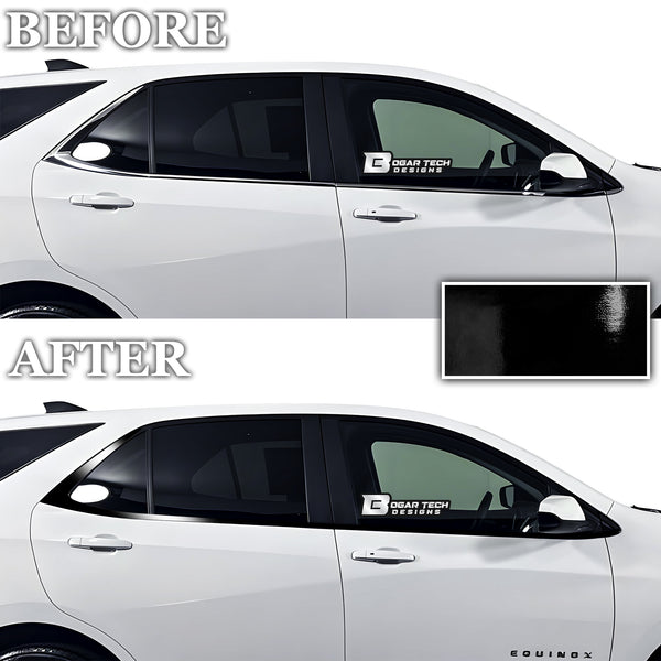 Vinyl Chrome Delete Sides Front Rear Bumper Trim Blackout Decal Stickers Overlay Film Fits Chevy Equinox 2022 2023