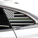 Quarter Window American Flag Vinyl Decal Stickers Fits Chevy Malibu 2019-2023