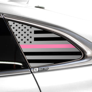 Buy thin-pink-line Quarter Window American Flag Vinyl Decal Stickers Fits Chevy Malibu 2019-2023