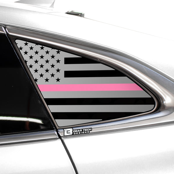 Quarter Window American Flag Vinyl Decal Stickers Fits Chevy Malibu 2019-2023