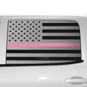 Window American Flag Vinyl Decal Stickers Fits Chevy Silverado & GMC Sierra 1500 2014-2018