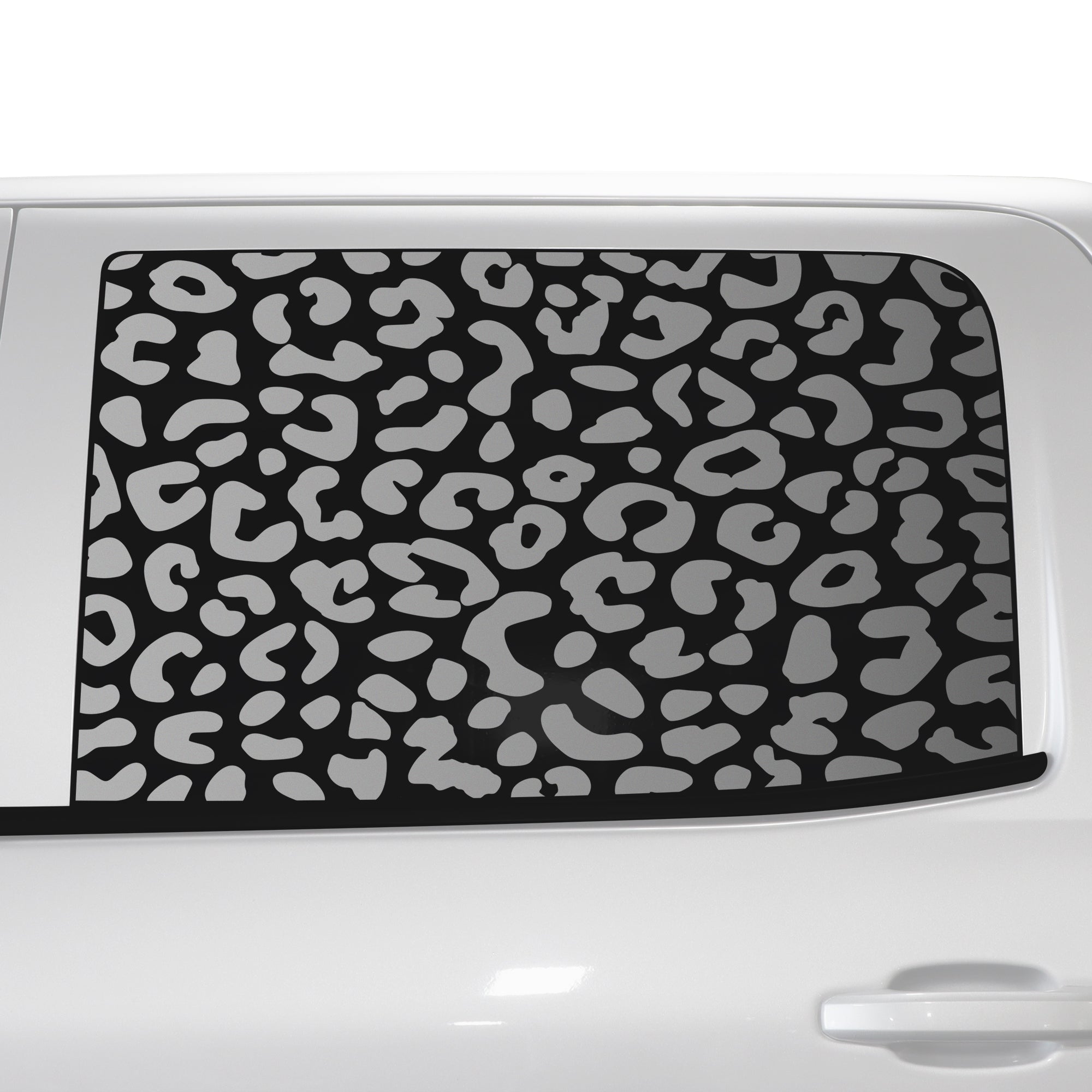 Animal Leopard Cheetah Cow Window Vinyl Decal Stickers Fits Chevy Silverado & GMC Sierra 1500 2014 - 2018 - Bogar Tech Designs