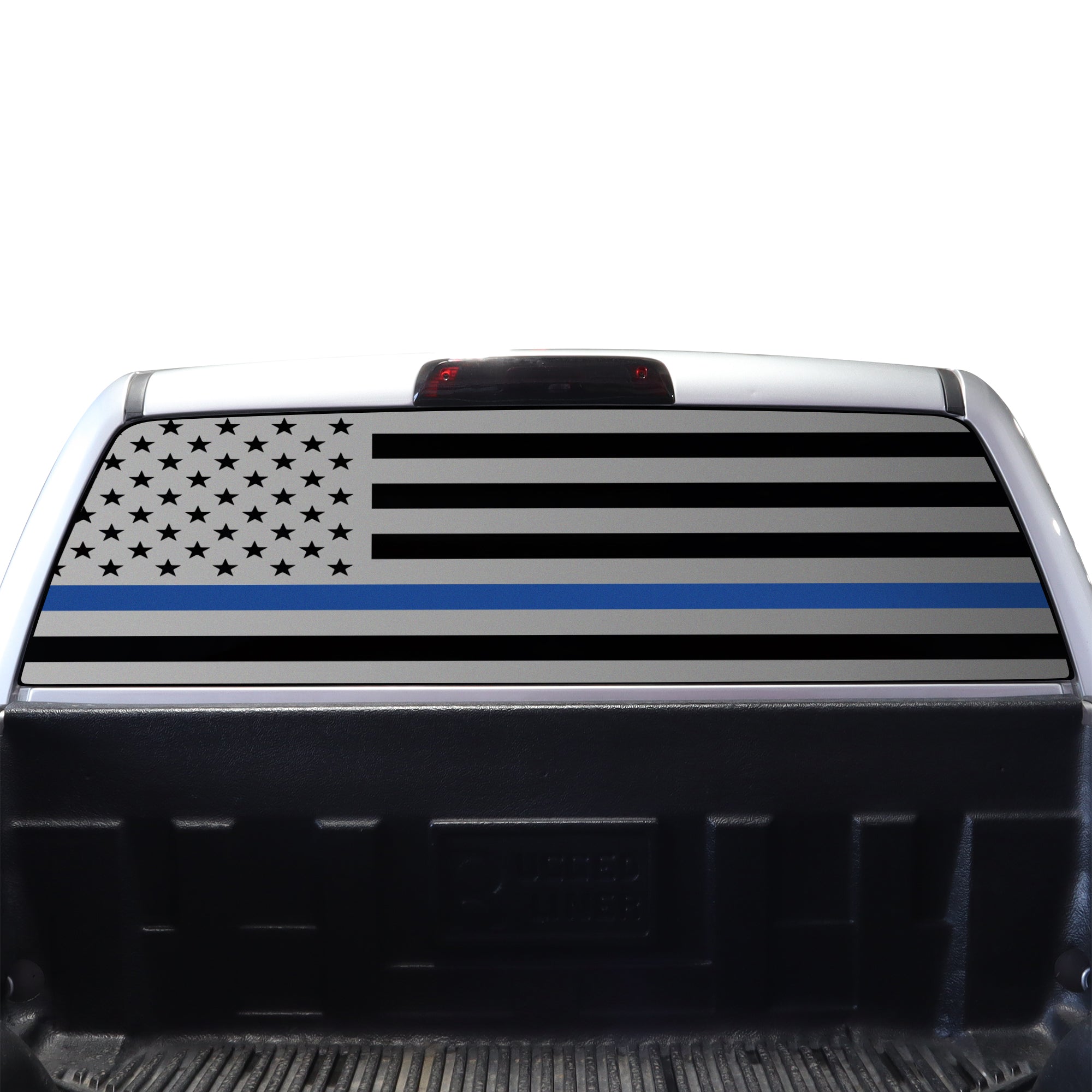 Window American Flag Vinyl Decal Stickers Fits Chevy Silverado & GMC Sierra 1500 2014 - 2018 - Bogar Tech Designs