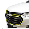 Vinyl Chrome Delete Sides Front Bumper Trim Blackout Decal Stickers Fits Chevy Traverse 2018-2023