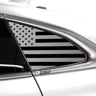 Chevy malibu 2019 2023 quarter window american flag main matte black
