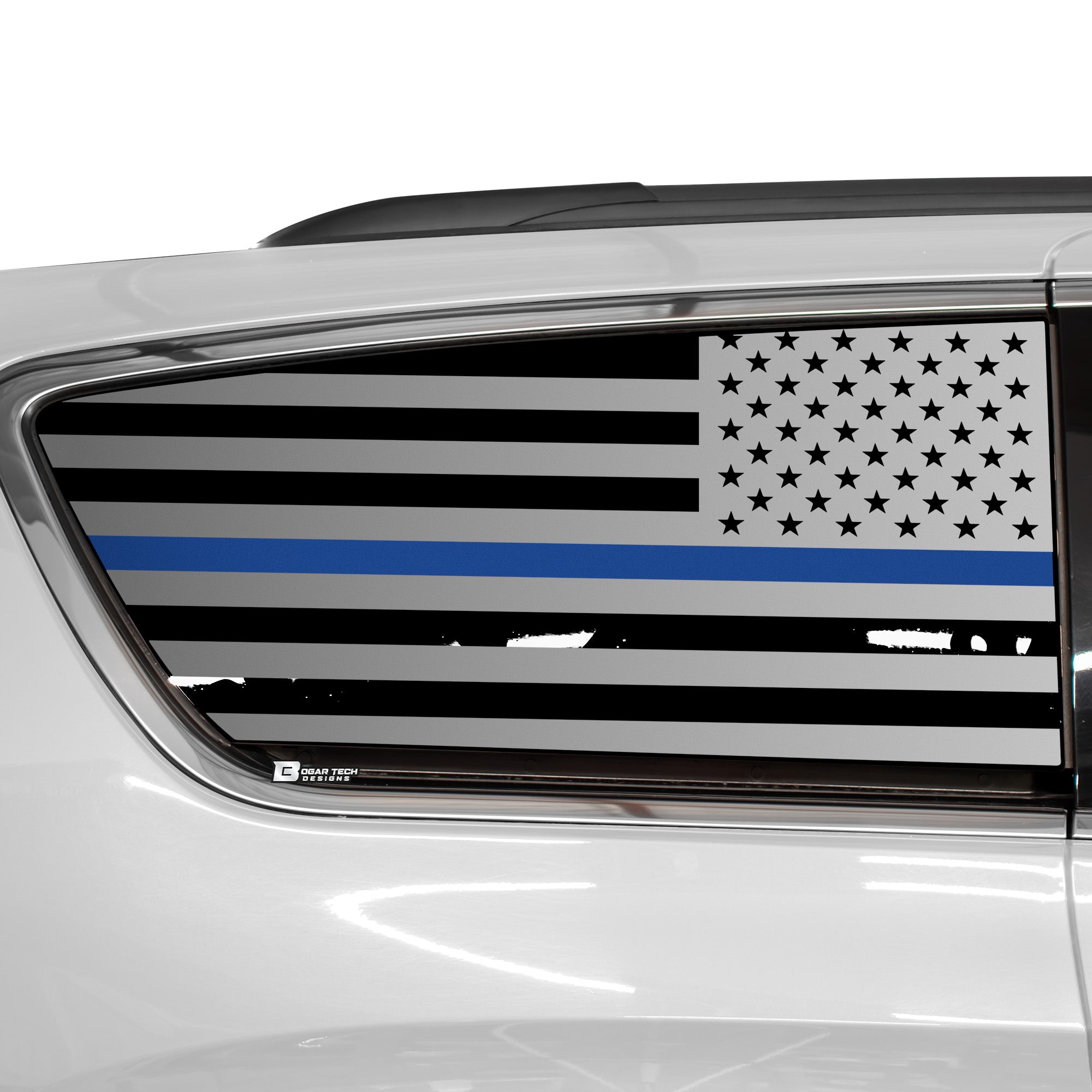 Quarter Window American Flag Vinyl Decal Stickers Fits Chrysler Pacifica 2017 - 2025 - Bogar Tech Designs