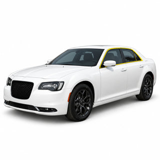 Chrysler 300 2015-2023 Window Trim Blackout Chrome Delete Kit - Precut Gloss Black Vinyl Overlays