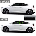 Vinyl Chrome Delete Grille Side Wheel Window Blackout Decal Stickers Overlay Film Fits Honda Civic 2016-2021