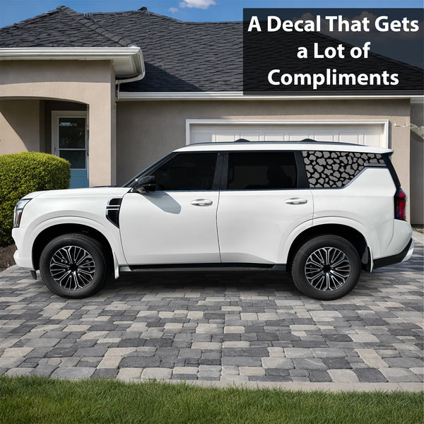 Fits Nissan Armada 2025-2026 Animal Leopard Cheetah Cow Window Vinyl Decal Stickers