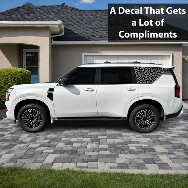 Fits Nissan Armada 2025-2026 Animal Leopard Cheetah Cow Window Vinyl Decal Stickers
