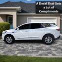 Fits Buick Enclave 2018-2024 Animal Leopard Cheetah Cow Window Vinyl Decal Stickers - Matte Black
