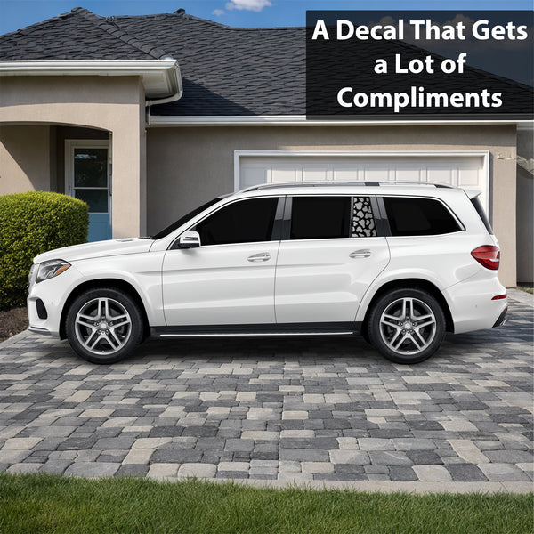 Fits Mercedes-Benz GLS 2017-2019 Animal Leopard Cheetah Cow Window Vinyl Decal Stickers