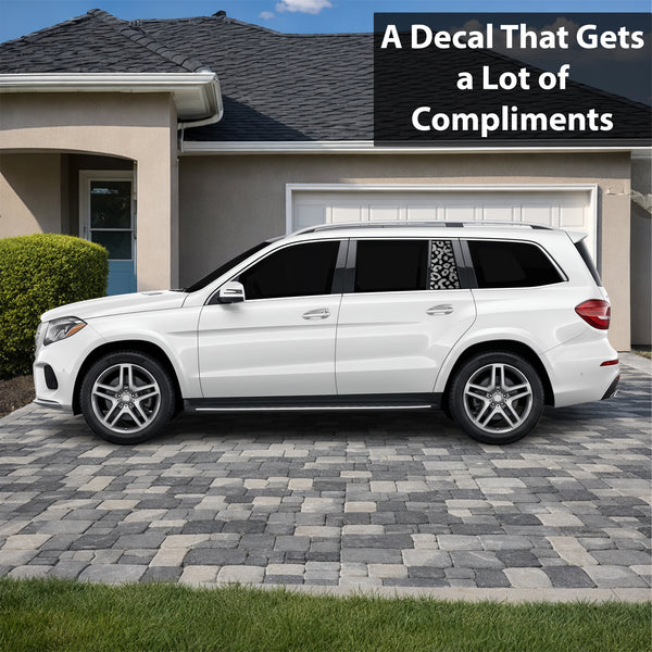 Fits Mercedes-Benz GLS 2017-2019 Animal Leopard Cheetah Cow Window Vinyl Decal Stickers