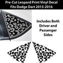 Animal Leopard Cheetah Cow Window Vinyl Decal Stickers Fits Dodge Dart 2013-2016