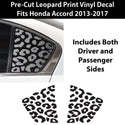 Animal Leopard Cheetah Cow Window Vinyl Decal Stickers Fits Honda Accord 2013-2017