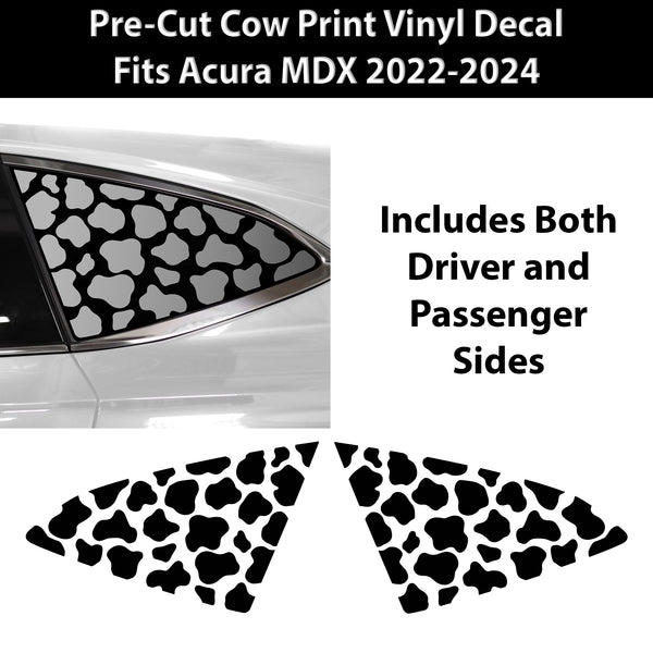 Animal Leopard Cheetah Cow Window Vinyl Decal Stickers Fits Acura MDX 2022-2024