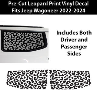 Jeep Wagoneer 2022–2025 Animal Leopard Cheetah Cow Window Vinyl Decal Stickers