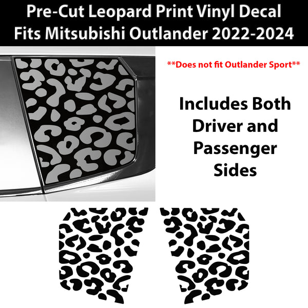Precut Quarter Window Cow Print Vinyl Decal Sticker Fits Tesla