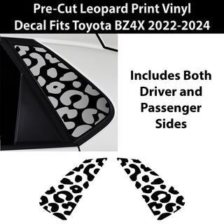 Animal Leopard Cheetah Cow Window Vinyl Decal Stickers Fits Toyota BZ4X 2022-2024