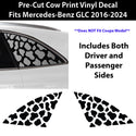 Animal Leopard Cheetah Cow Window Vinyl Decal Stickers Fits Mercedes-Benz GLC 2016-2024