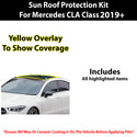 Fits Mercedes Benz CLA Class 2019+ Precut Premium Sunroof Panoramic Roof Protection Film Clear Bra Decal Film Kit Cover