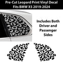 Animal Leopard Cheetah Cow Window Vinyl Decal Stickers Fits BMW X5 2023+