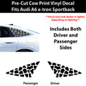Audi A6 S6 e-tron 2025-2027 Animal Leopard Cheetah Cow Window Vinyl Decal Stickers
