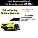 Fits Acura Integra 2023+ Precut Premium Paint Protection Film Clear Bra PPF Decal Film Kit