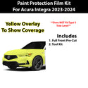 Fits Acura Integra 2023+ Precut Premium Paint Protection Film Clear Bra PPF Decal Film Kit