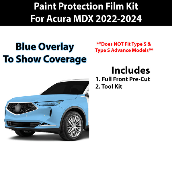 Precut Premium Paint Protection Film Clear Bra PPF Decal Film Kit Cover Fits Acura MDX 2022-2024