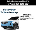 Fits Acura RDX 2019-2024  Precut Premium Paint Protection Film Clear Bra PPF Decal Film Kit