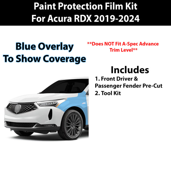 Fits Acura RDX 2019-2024  Precut Premium Paint Protection Film Clear Bra PPF Decal Film Kit