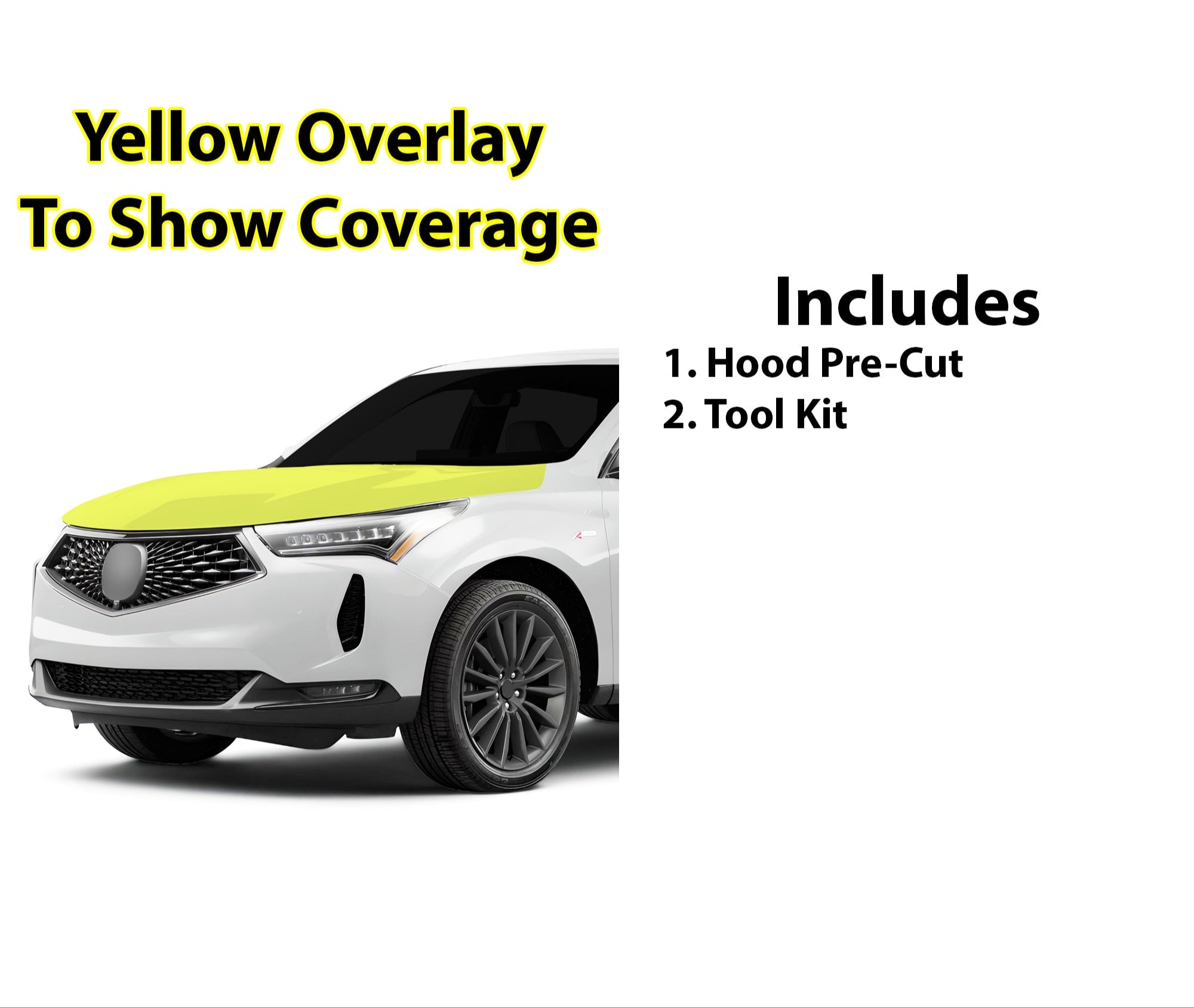Fits Acura RDX 2022 - 2024 Precut Premium Paint Protection Film Clear Bra PPF Decal Film Kit - Bogar Tech Designs
