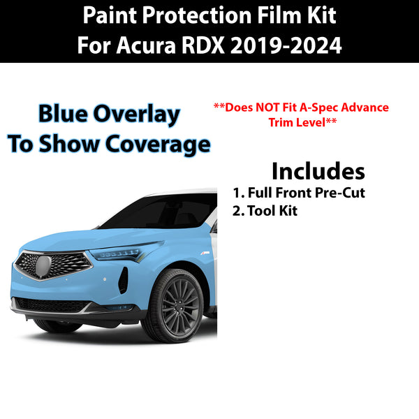 Fits Acura RDX 2019-2024  Precut Premium Paint Protection Film Clear Bra PPF Decal Film Kit