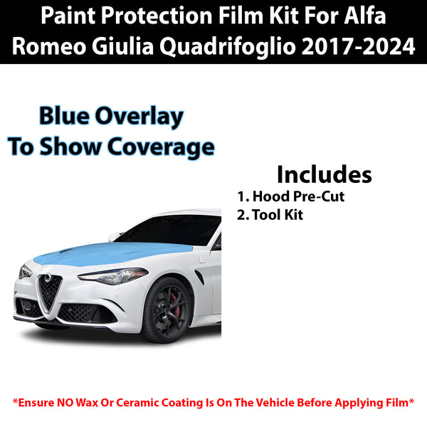 Fits Alfa Romero Giulia 2017+ Precut Premium Paint Protection Film Clear Bra PPF Decal Film Kit