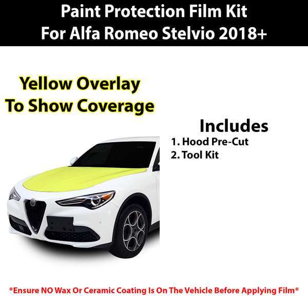 Fits Alfa Romeo Stelvio 2018+ Precut Premium Paint Protection Film Clear Bra PPF Decal Film Kit Coverage