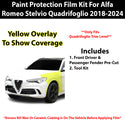 Fits Alfa Romeo Stelvio 2018+ Precut Premium Paint Protection Film Clear Bra PPF Decal Film Kit