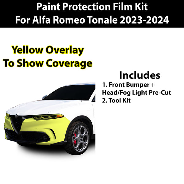 Fits Alfa Romeo Tonale 2023+ Precut Premium Paint Protection Film Clear Bra PPF Decal Film Kit