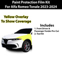 Fits Alfa Romeo Tonale 2023+ Precut Premium Paint Protection Film Clear Bra PPF Decal Film Kit